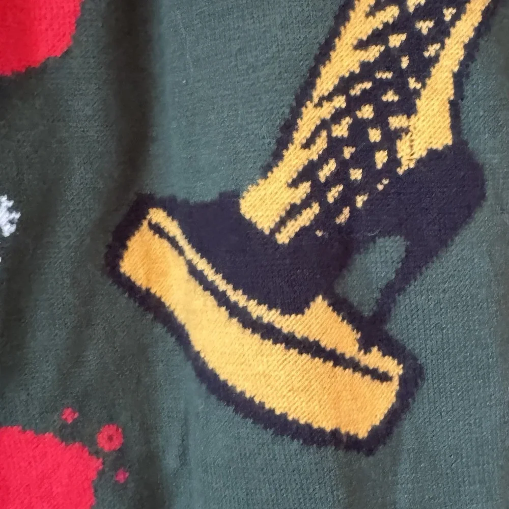 A Christmas Story Ugly Christmas Sweater Leg Lamp Lights Large Major Award
